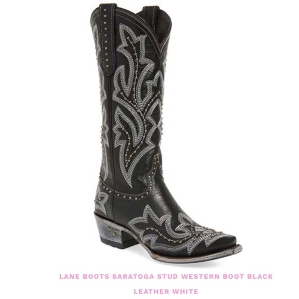 Lane Black‎ Saratoga Western Boot Sz 9